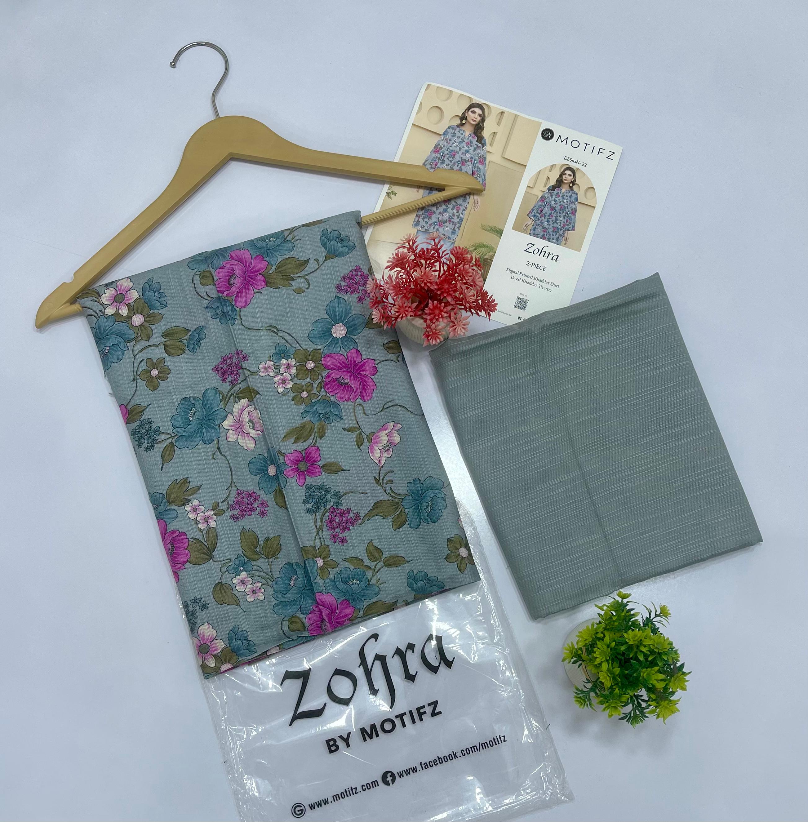ZOHRA by Motifz 2PC Khaddar 20 Suit