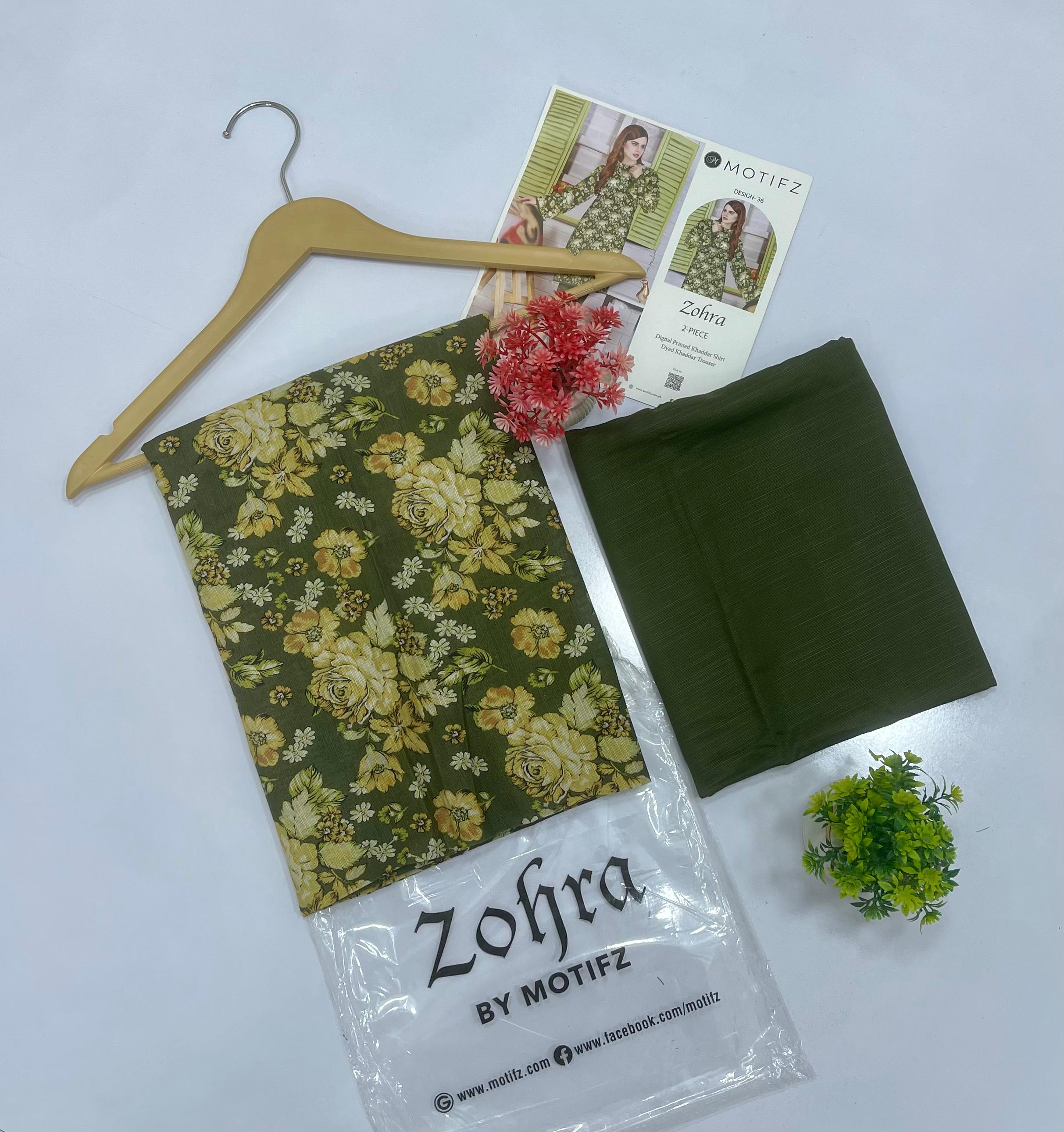 ZOHRA by Motifz 2PC Khaddar 20 Suit