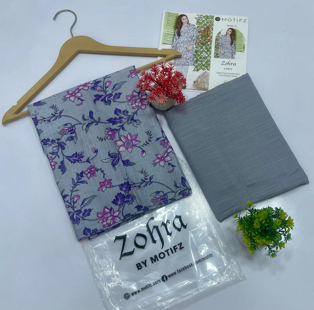ZOHRA by Motifz 2PC Khaddar 5 Suit