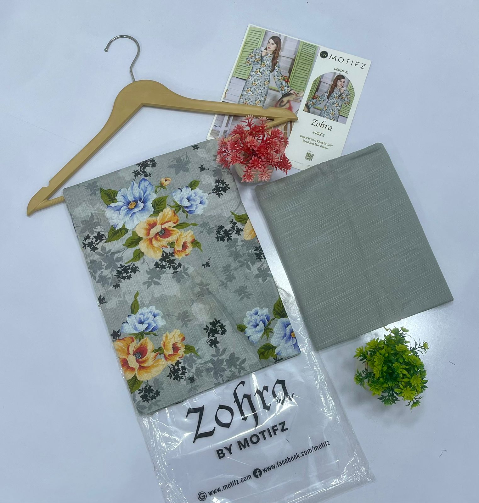 ZOHRA by Motifz 2PC Khaddar 20 Suit