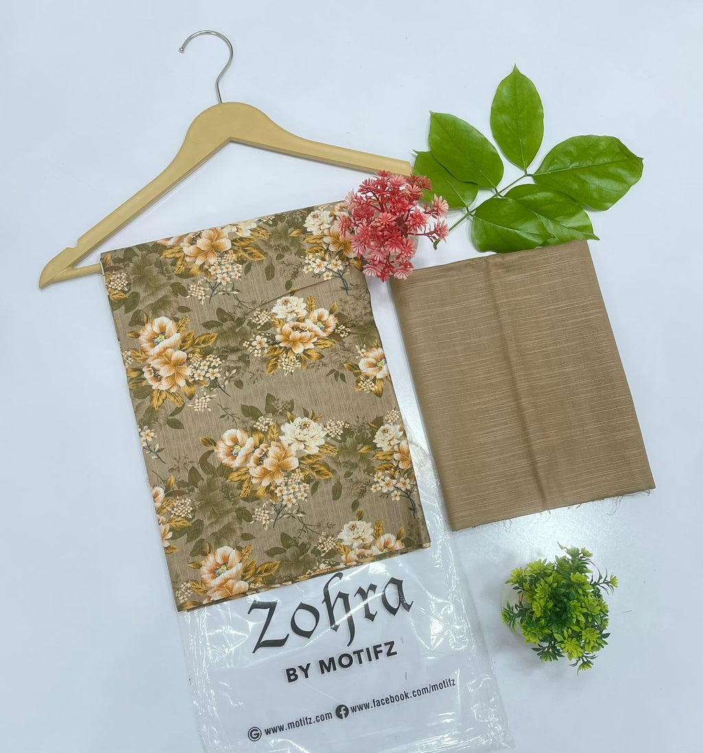 ZOHRA by Motifz 2PC Khaddar 10 Suit A