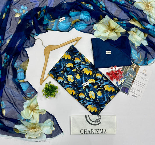 Charizma  C Print Bana Dora 3Pc Viscose (5 Suits) B