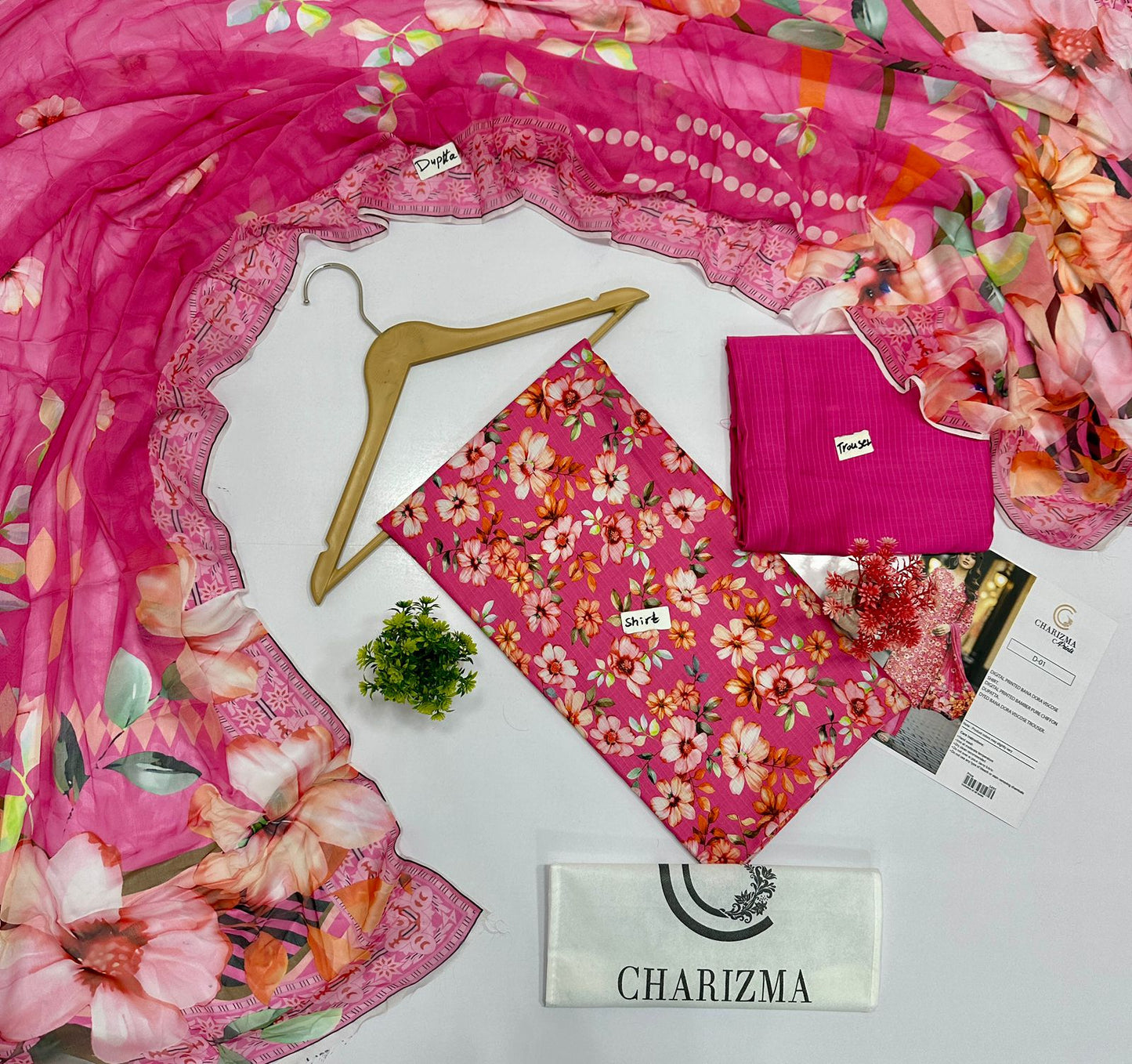 Charizma  C Print Bana Dora 3Pc Viscose (10 Suits)