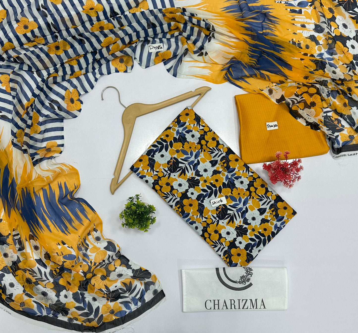 Charizma  C Print Bana Dora 3Pc Viscose (5 Suits) A