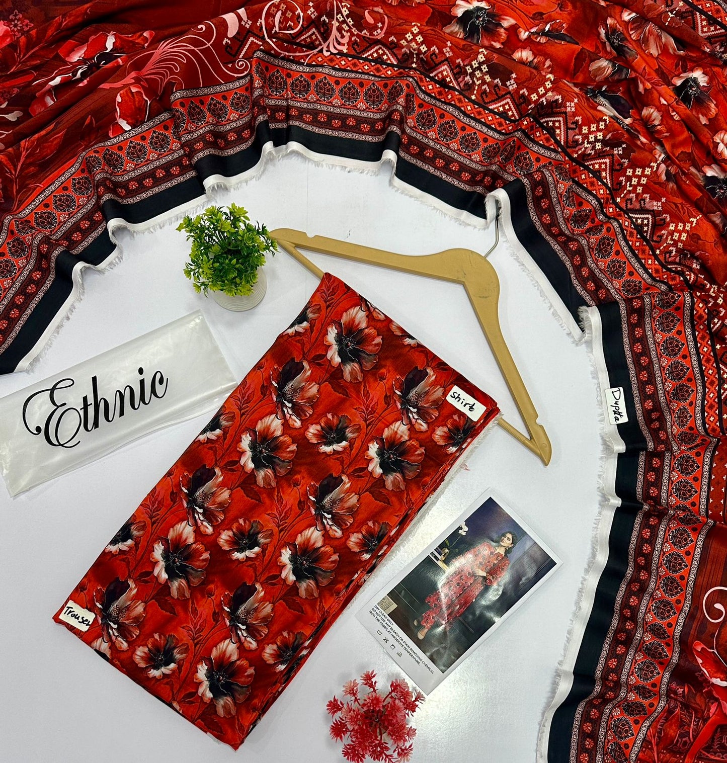 Ethnic 3 Pc Digital Printed Viscous (9 Suits )