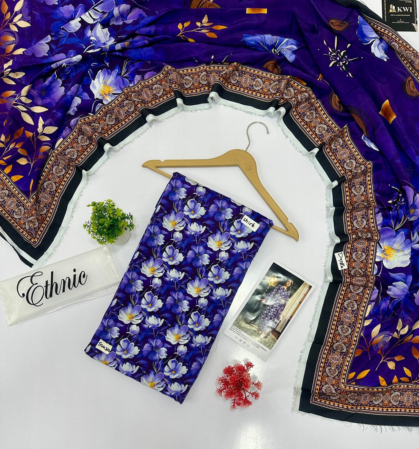 Ethnic 3 Pc Digital Printed Viscous (9 Suits )