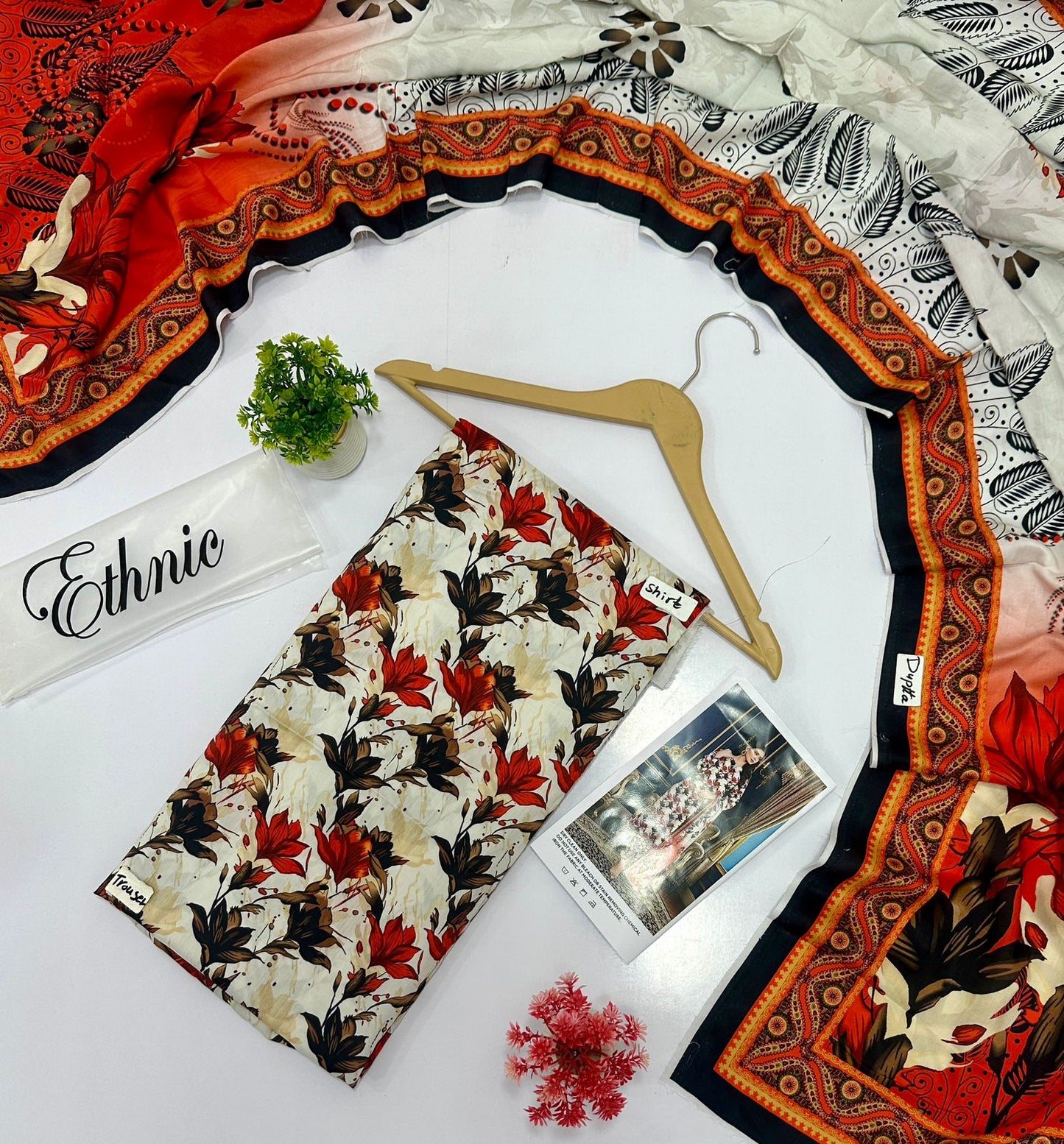 Ethnic 3 Pc Digital Printed Viscous (9 Suits )