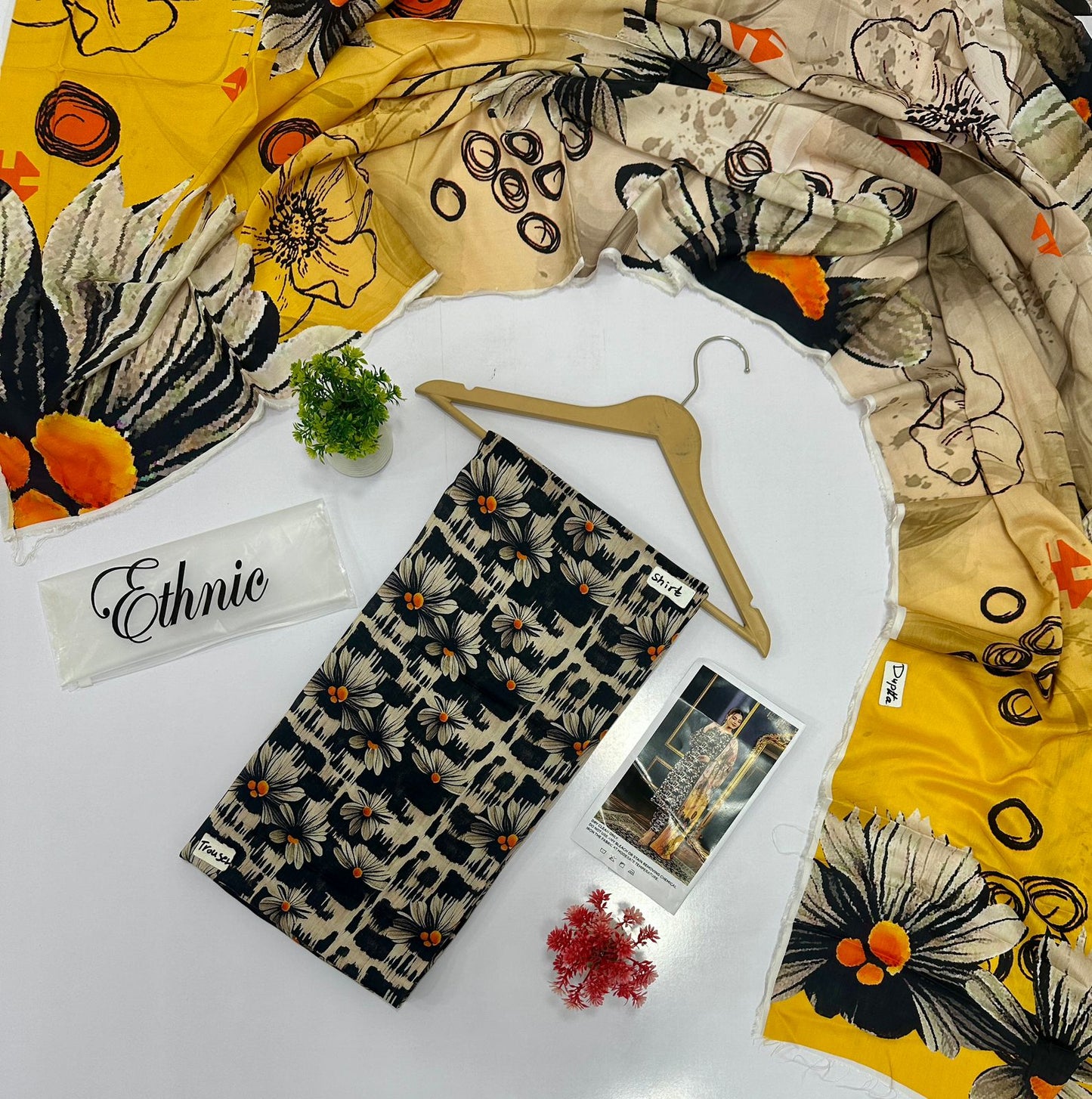 Ethnic 3 Pc Digital Printed Viscous (9 Suits )