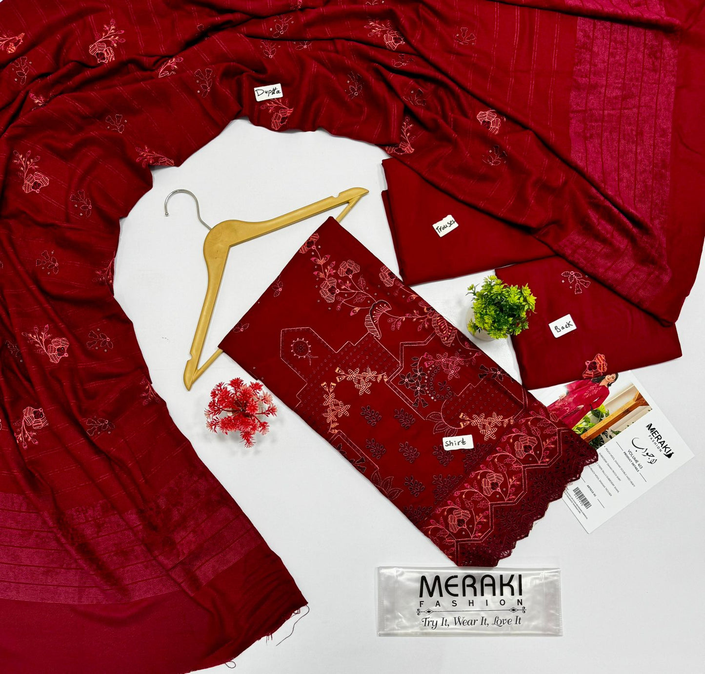 Meraki Fashion Vol 413 Peach Wool 4 Suits A