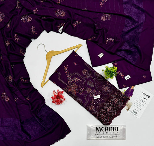 Meraki Fashion Vol 413 Peach Wool 8 Suits