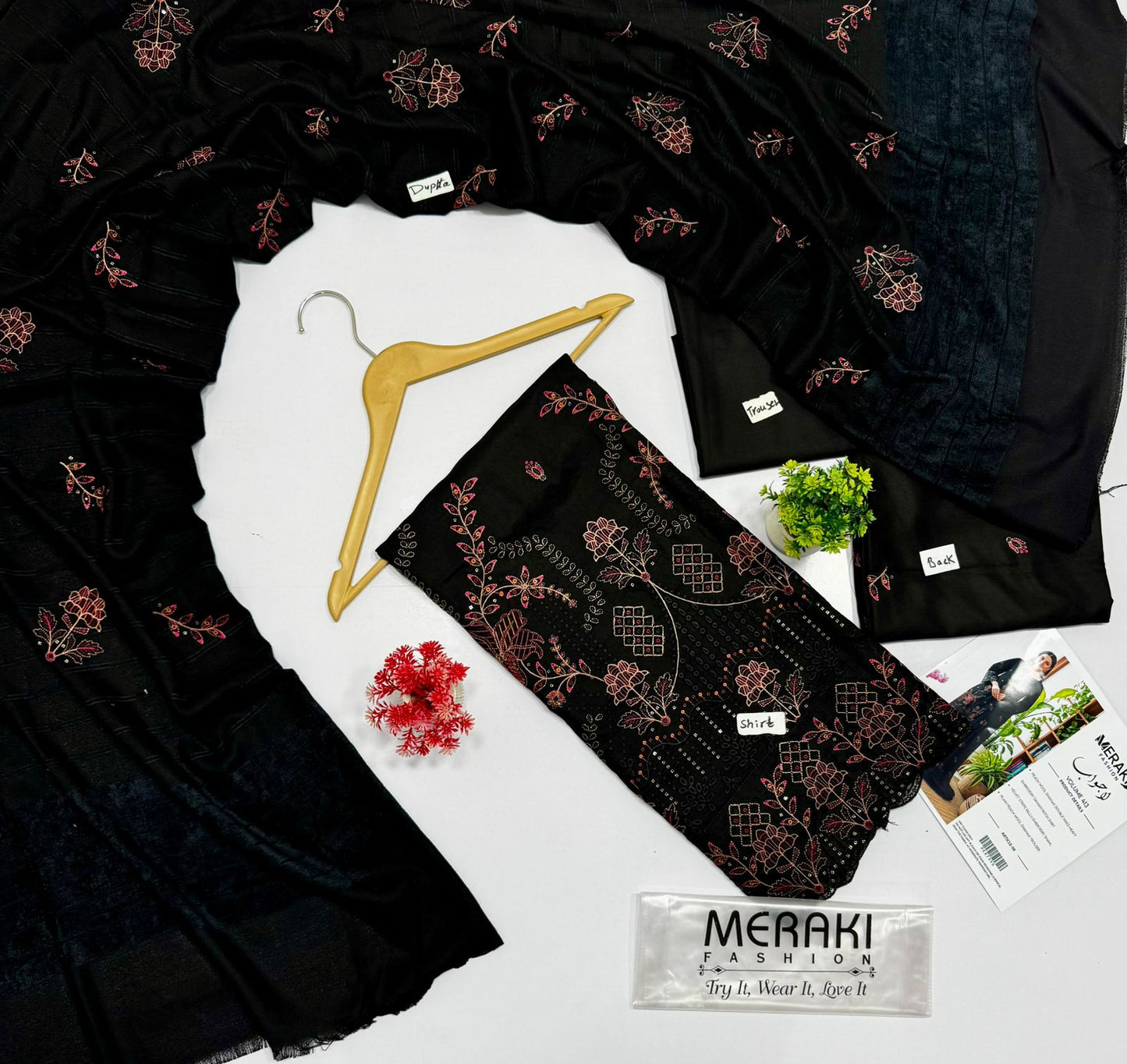 Meraki Fashion Vol 413 Peach Wool 4 Suits A