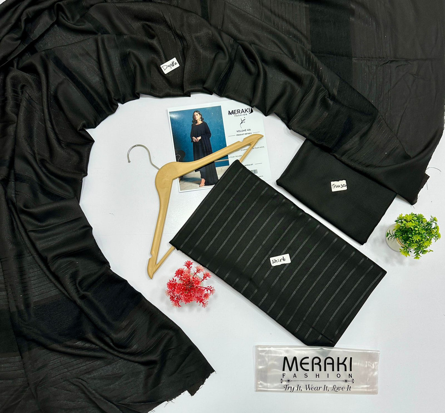 Meraki Fashion Vol 416 Peach Wool 4 Suits B