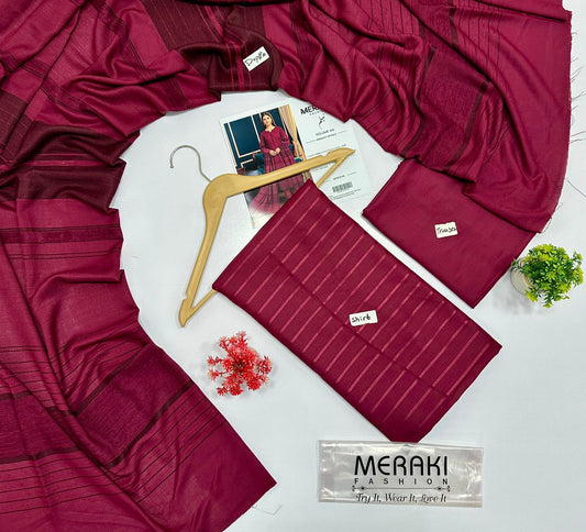 Meraki Fashion Vol 416 Peach Wool 4 Suits A