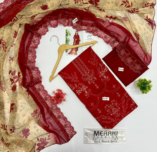 Meraki Fashion Vol 415 مرجان Digital Printed Viscose           ( 5 Suits) B