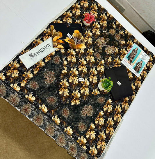 Nisha By Nishat English Bana Dora Linen 10 Suits