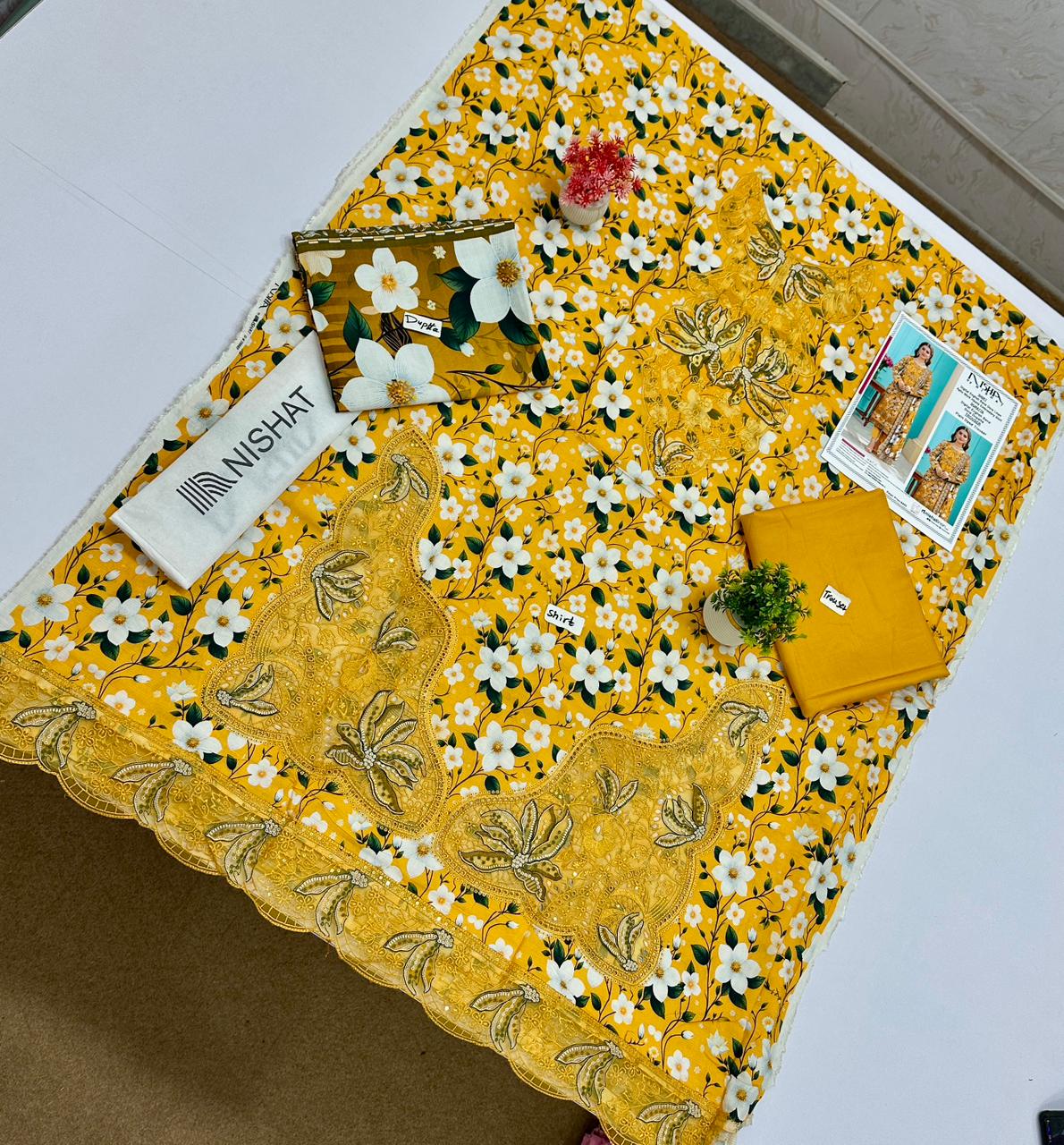 Nisha By Nishat English Bana Dora Linen 10 Suits