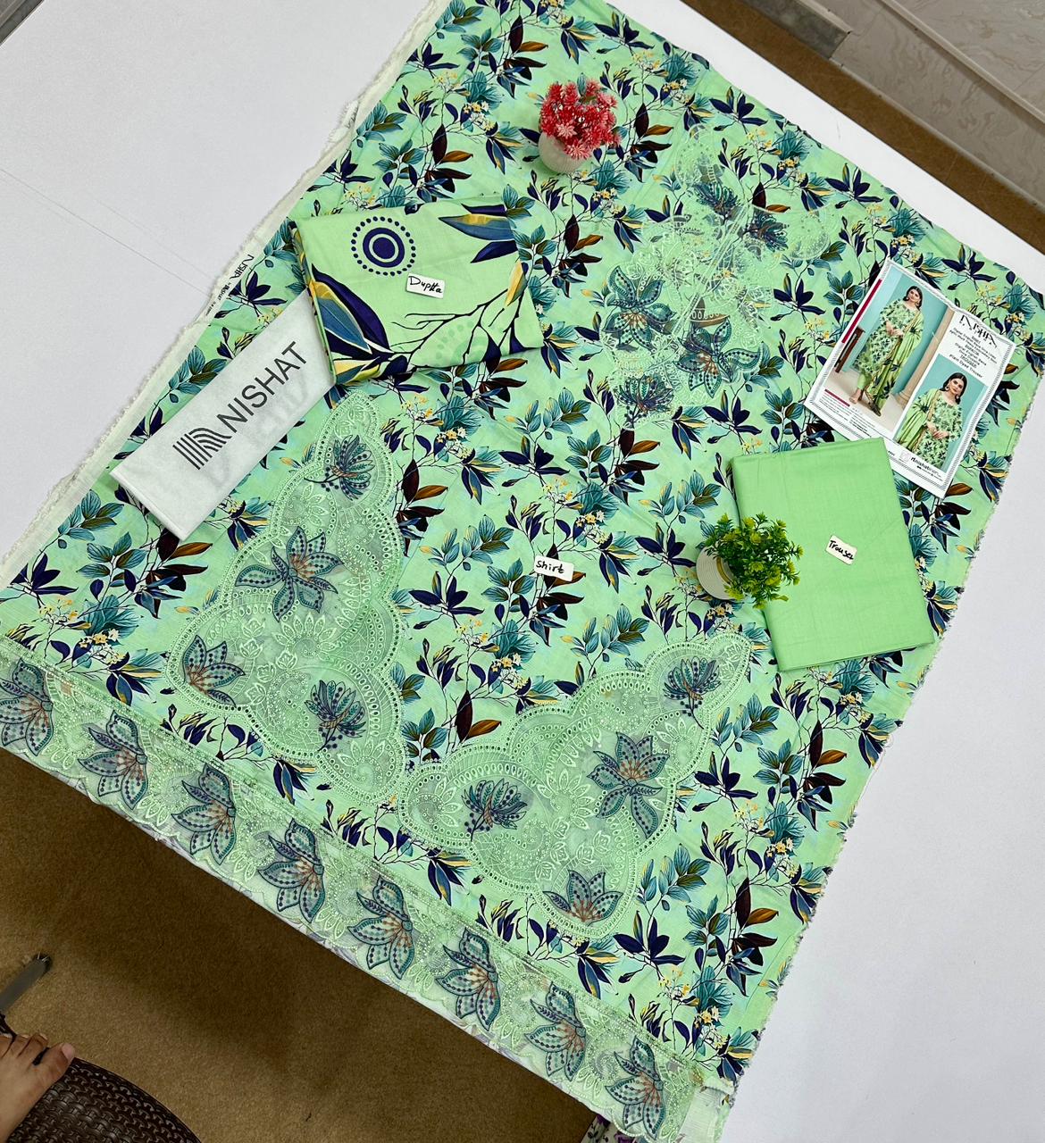 Nisha By Nishat English Bana Dora Linen 10 Suits