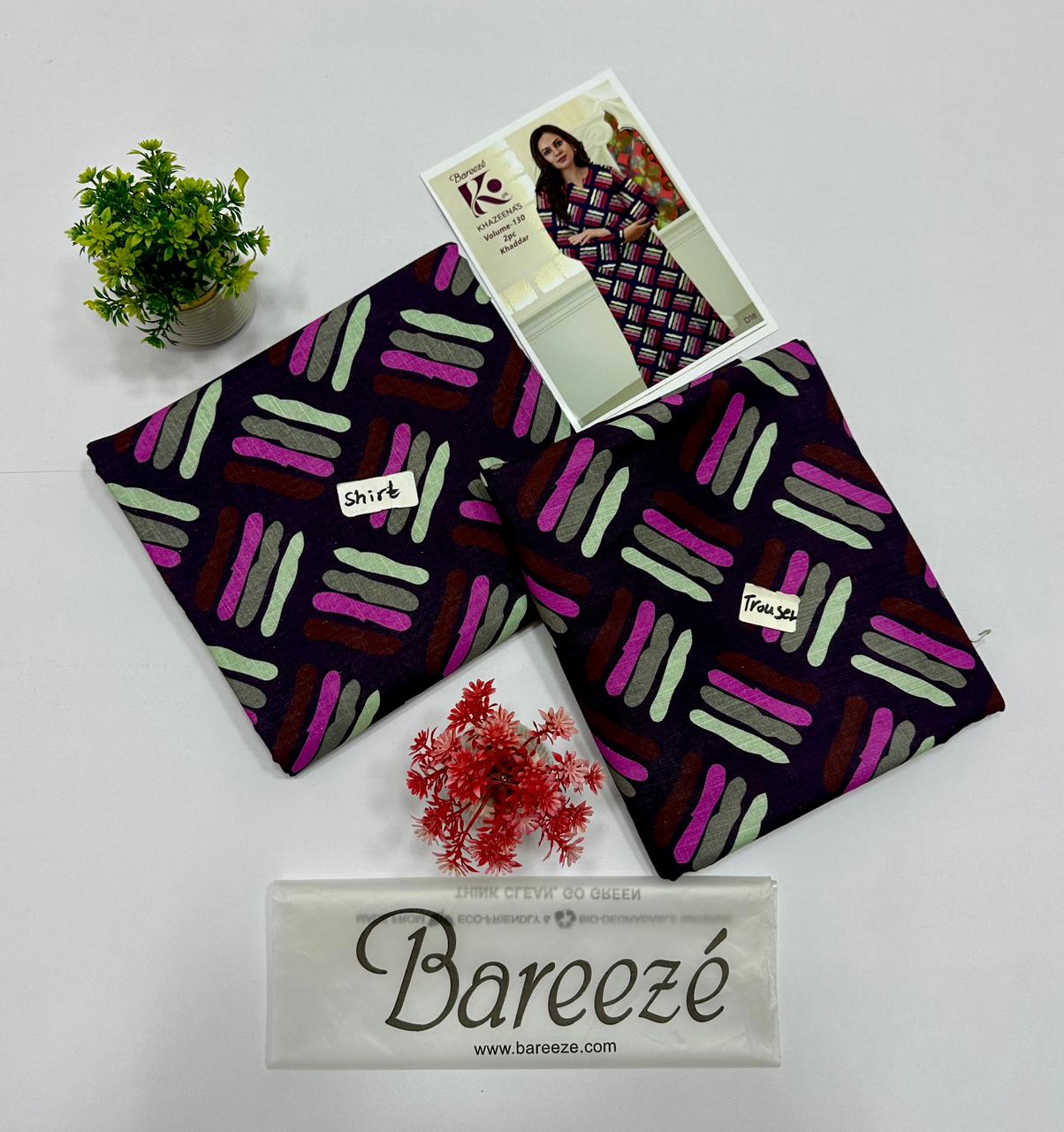 Bareeze Khadder 2 Pc Digital Printed All Over 5 Suits