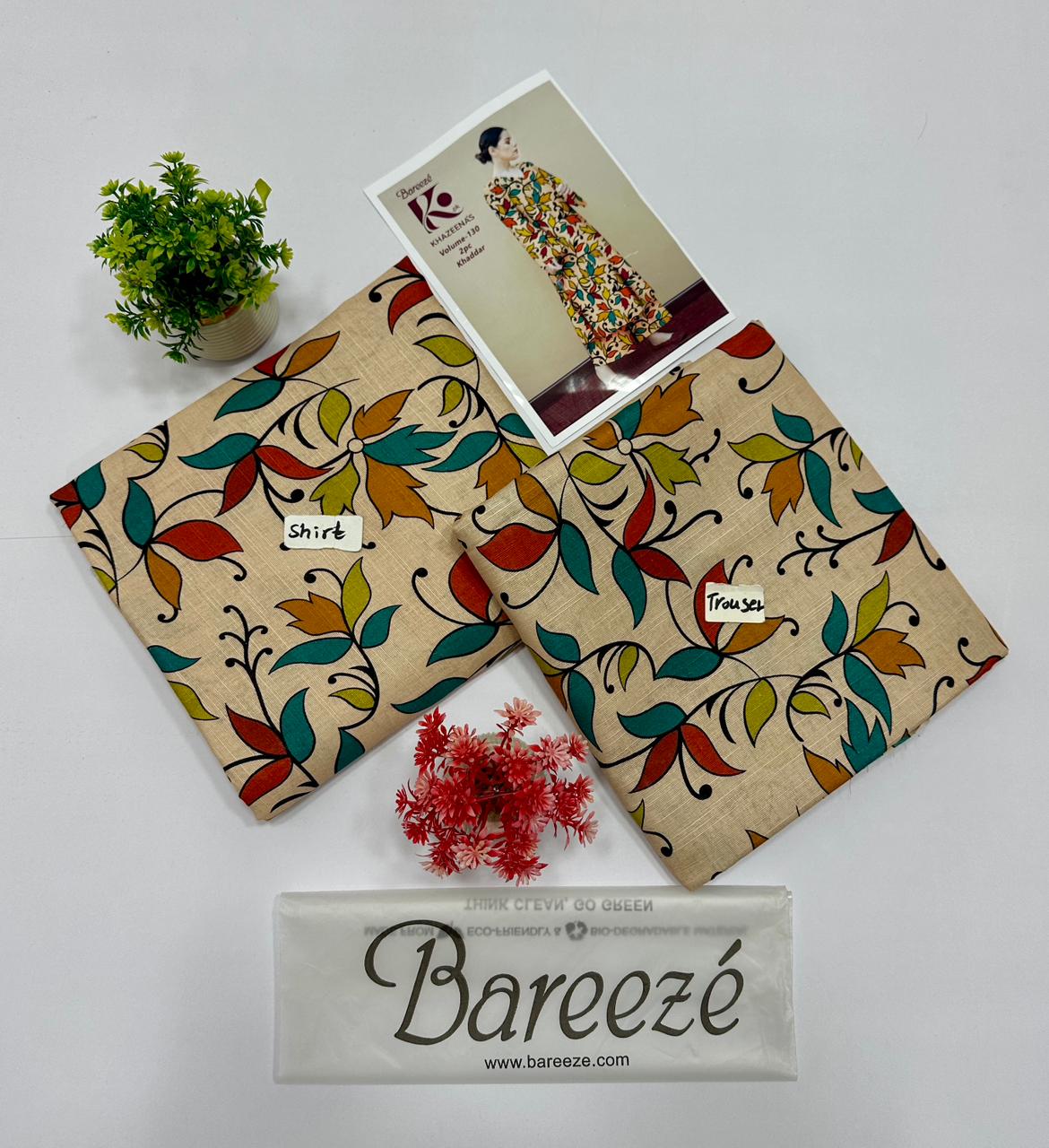 Bareeze Khadder 2 Pc Digital Printed All Over 10 Suits A