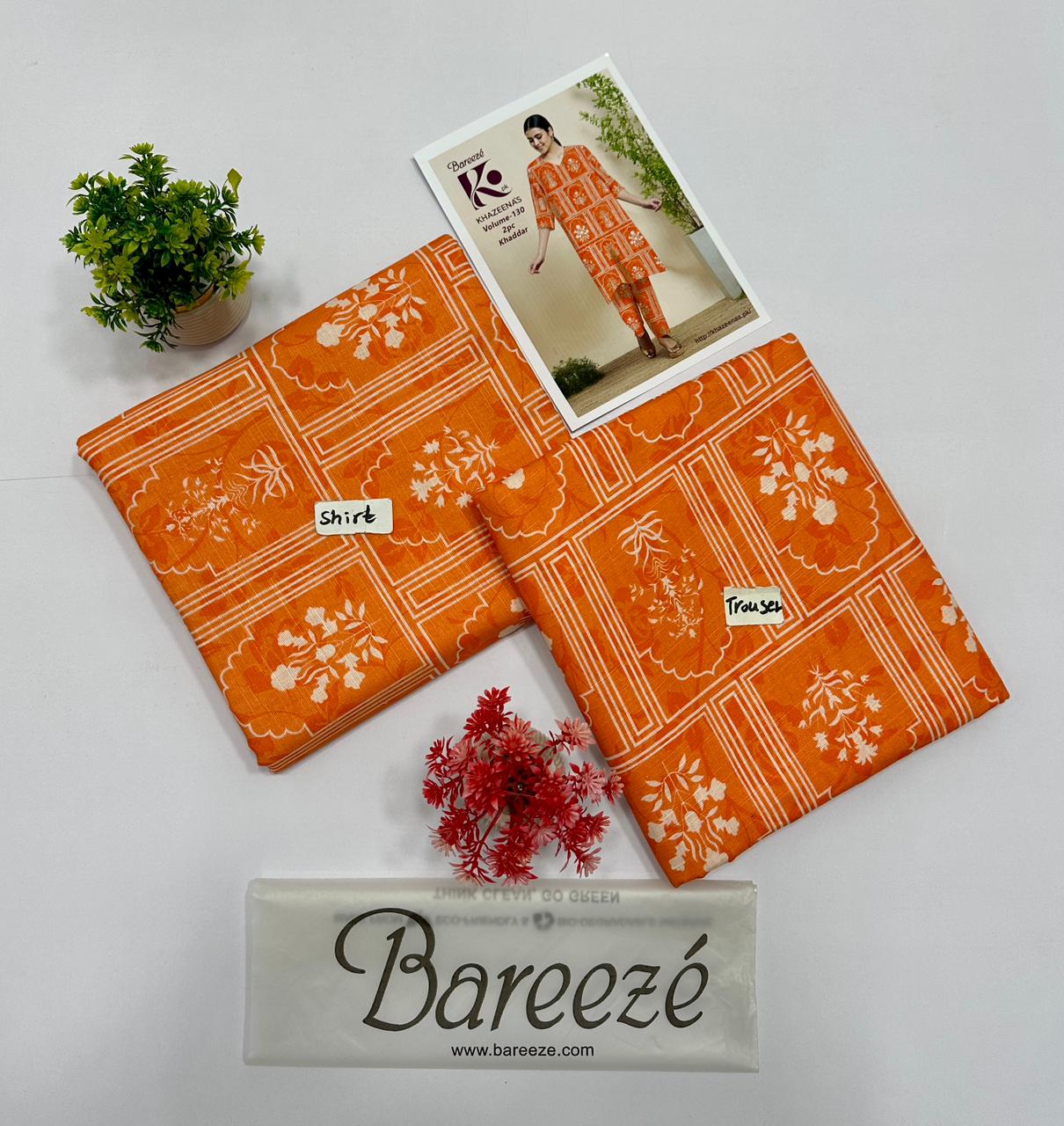 Bareeze Khadder 2 Pc Digital Printed All Over 10 Suits A