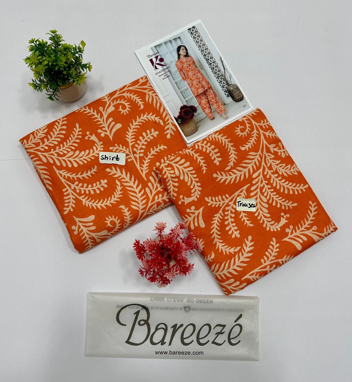 Bareeze Khadder 2 Pc Digital Printed All Over 20 Suits