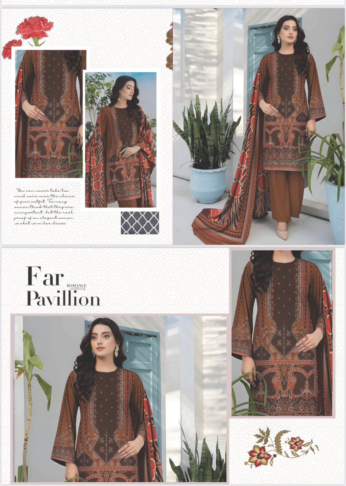 Original Brand BinNoor Fab 3 Pc Shamary  (10 Suits)