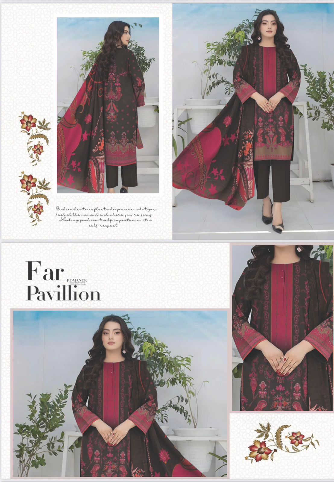 Original Brand BinNoor Fab 3 Pc Shamary  (10 Suits)