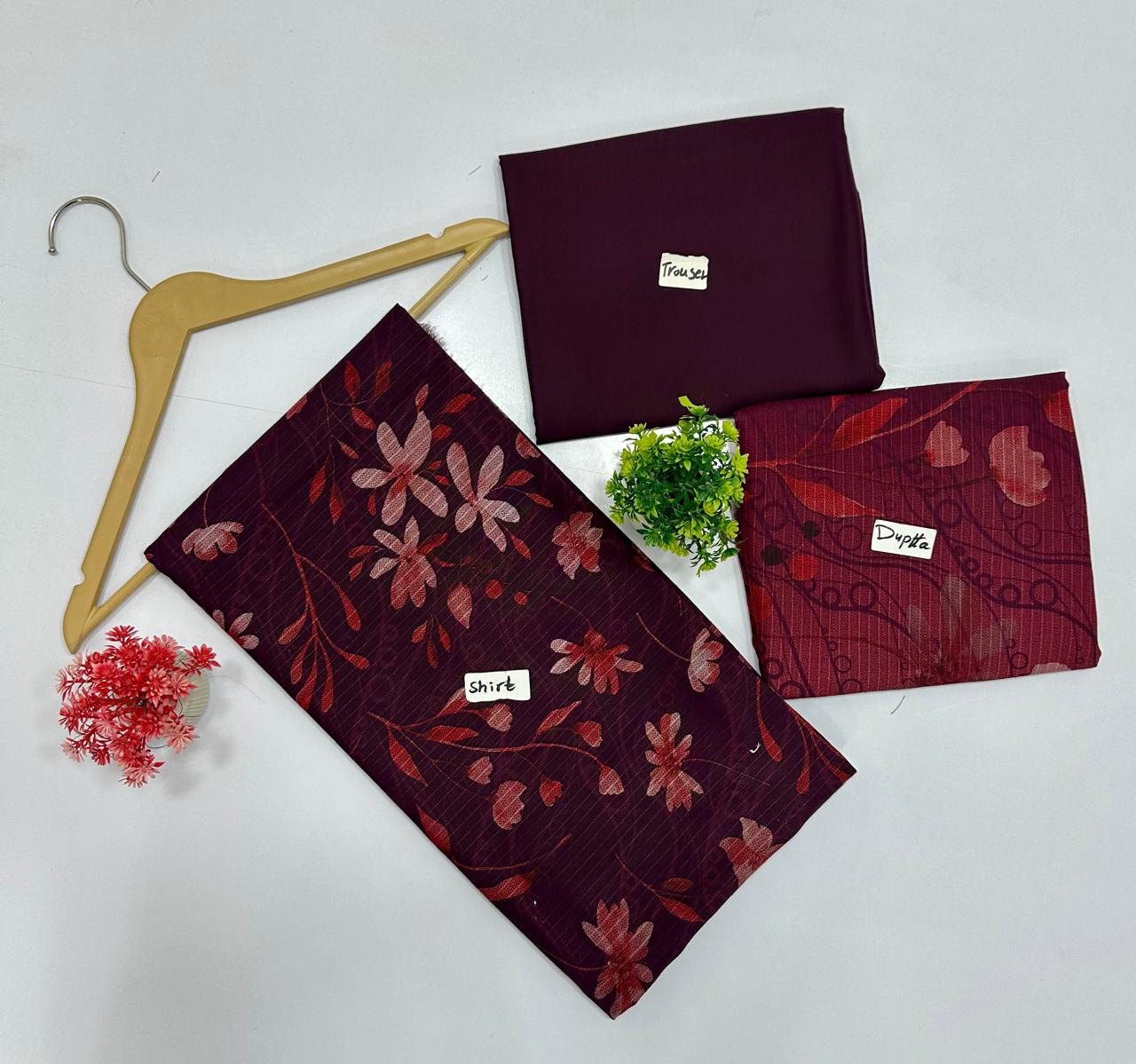 Original Brand Bana Dora Crown 3 Pc Peach Wool (5 Suits) A