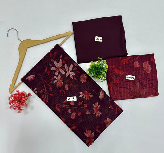 Original Brand Bana Dora Crown 3 Pc Peach Wool (10 Suits)