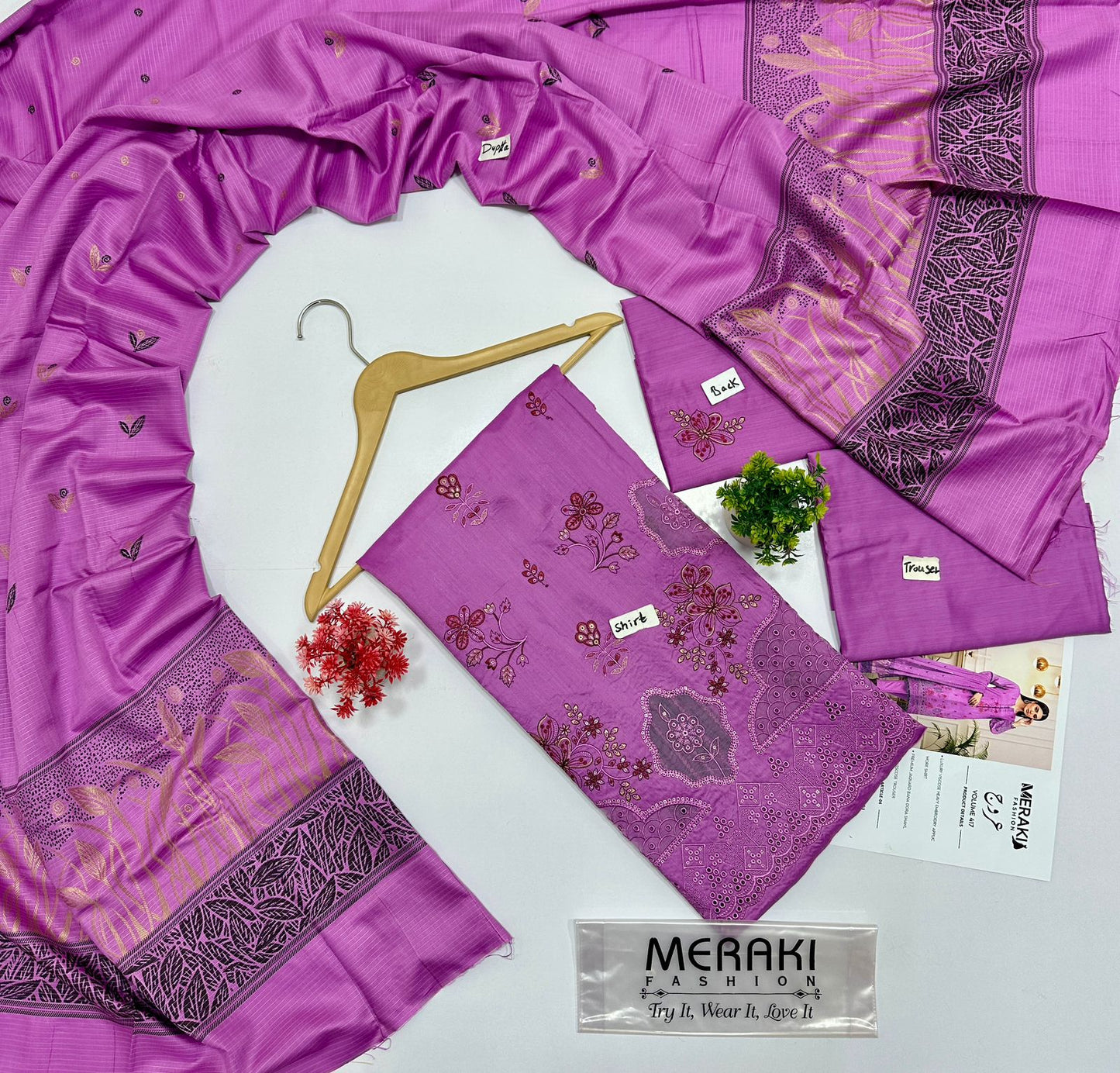Meraki Fashion Vol 417 Viscose   (8 Suits)