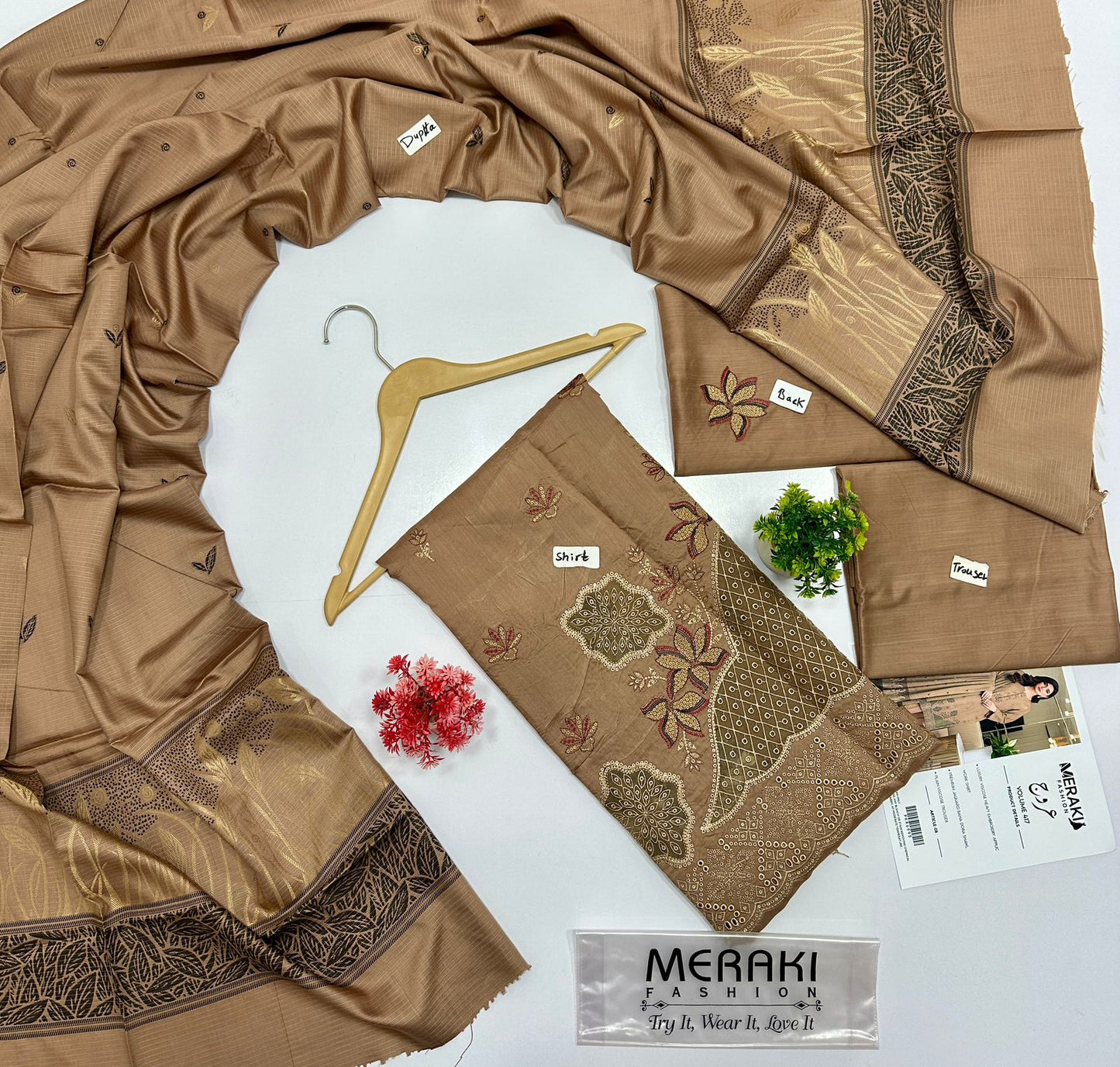 Meraki Fashion Vol 417 Viscose   (8 Suits)
