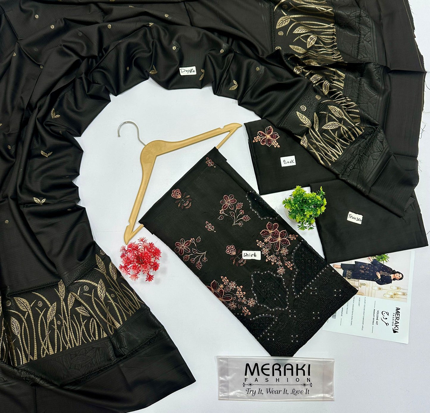 Meraki Fashion Vol 417 Viscose   (8 Suits)