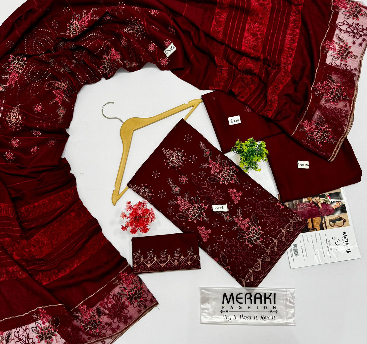 Meraki Fashion Vol 414 Peach Dhanak (4 Suits)B