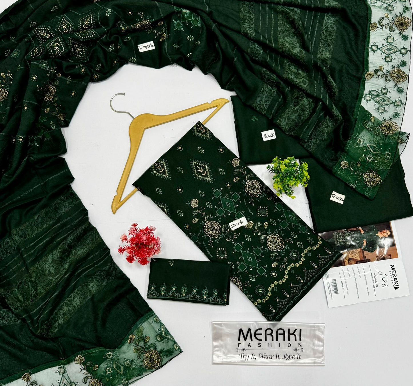 Meraki Fashion Vol 414 Peach Dhanak (4 Suits)B