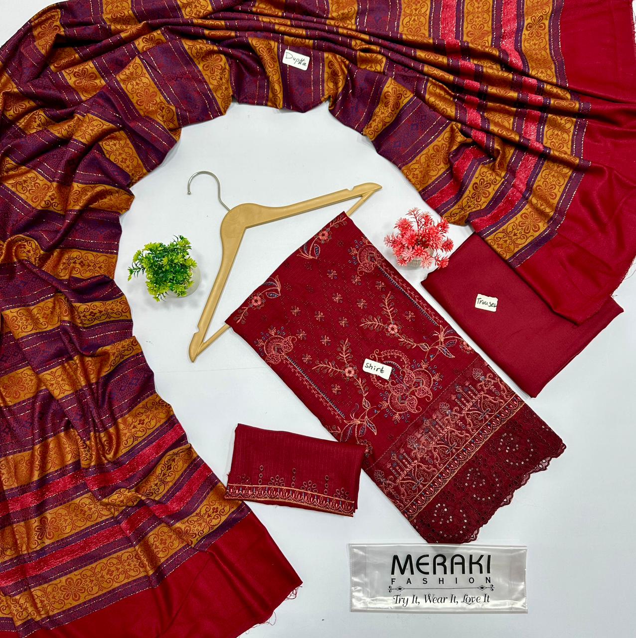 Meraki Fashion Vol 422 Pashmin Wool (6 Suits)