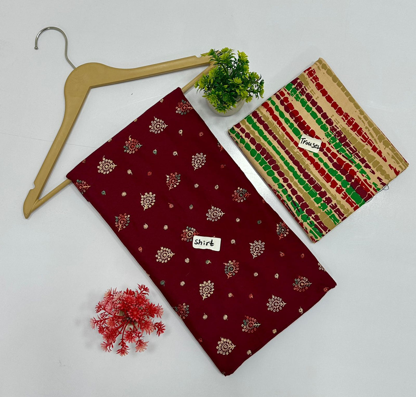 Chikan kari Multi Peace Dhanak (16 Suits)