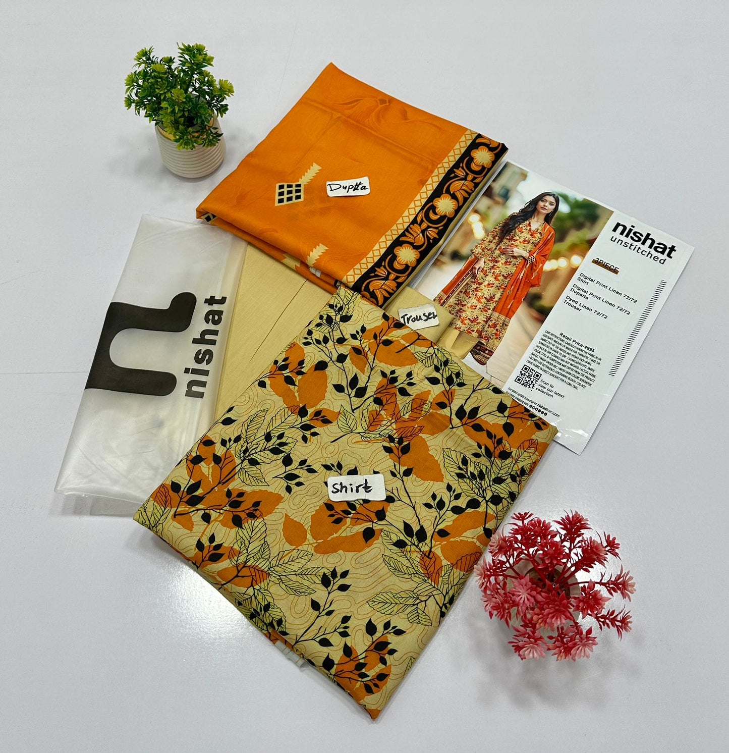 Nisha By Nishat Linen 3 Pc (9 Suits)