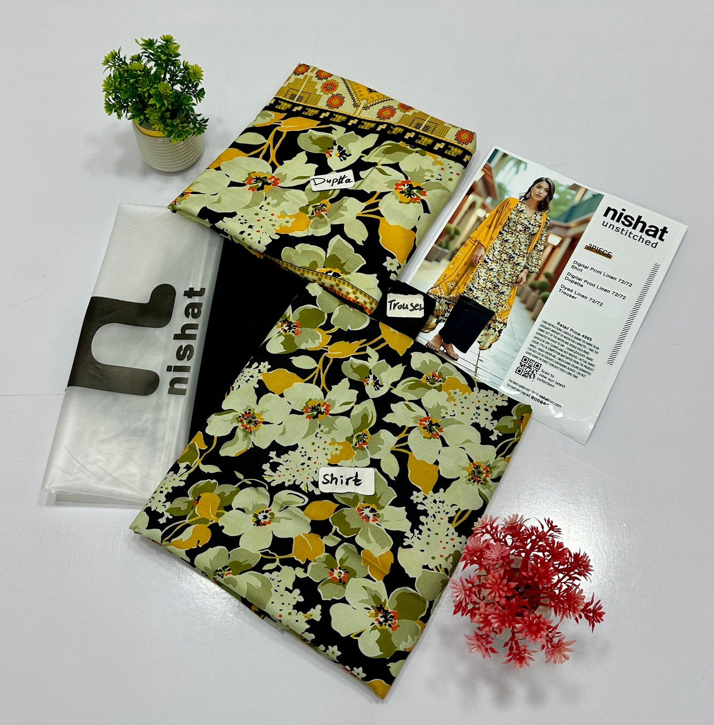 Nisha By Nishat Linen 3 Pc (9 Suits)