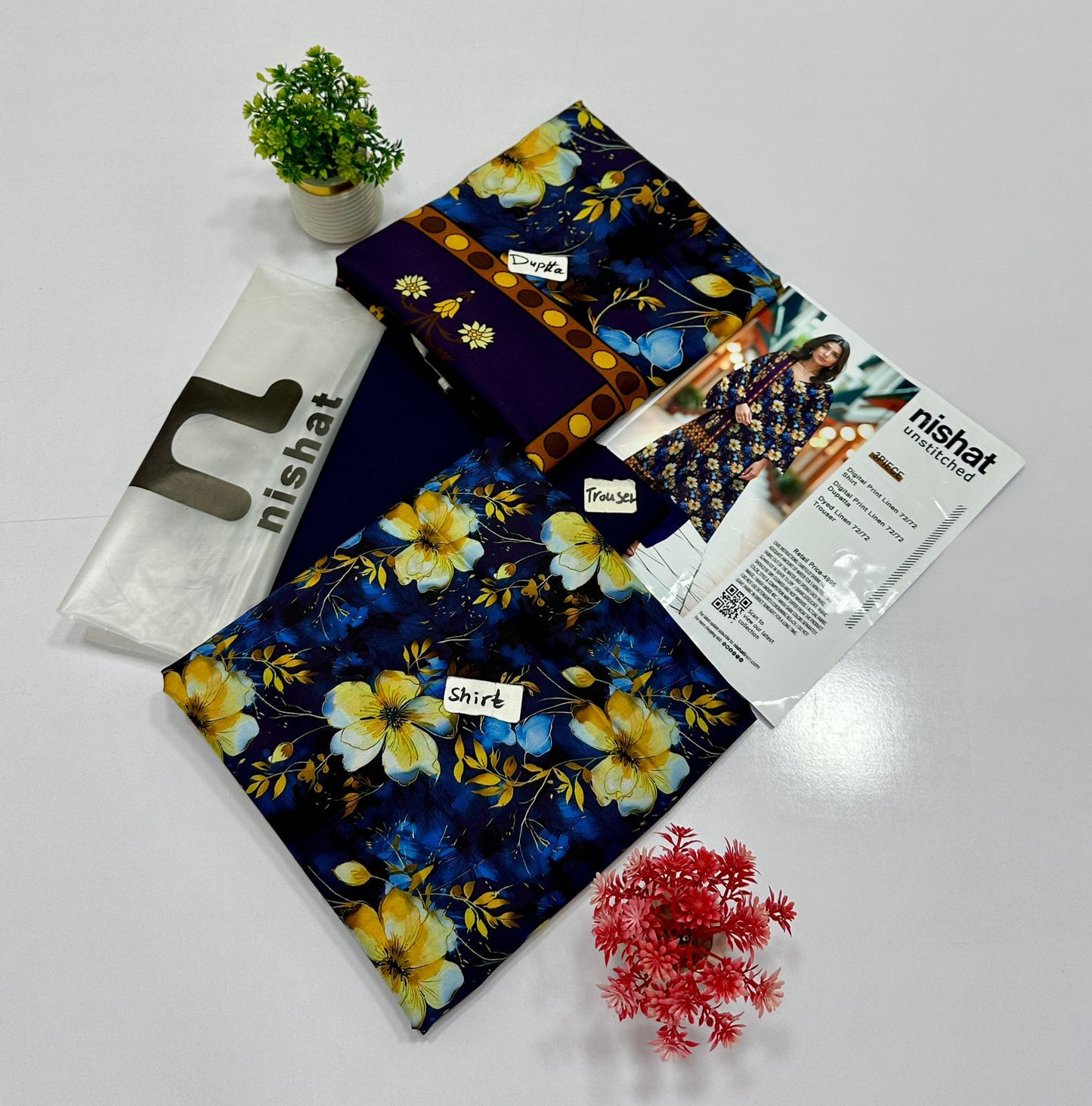 Nisha By Nishat Linen 3 Pc (9 Suits)