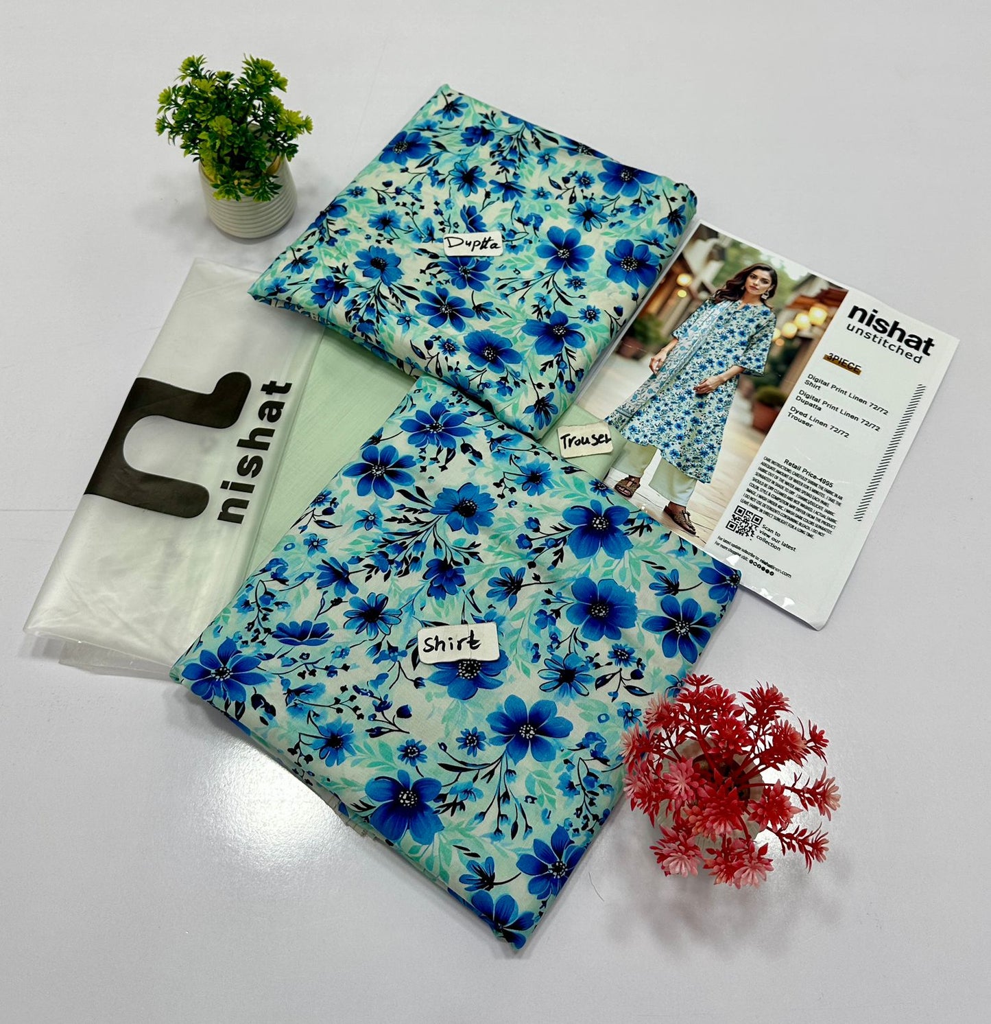 Nisha By Nishat Linen 3 Pc (9 Suits)