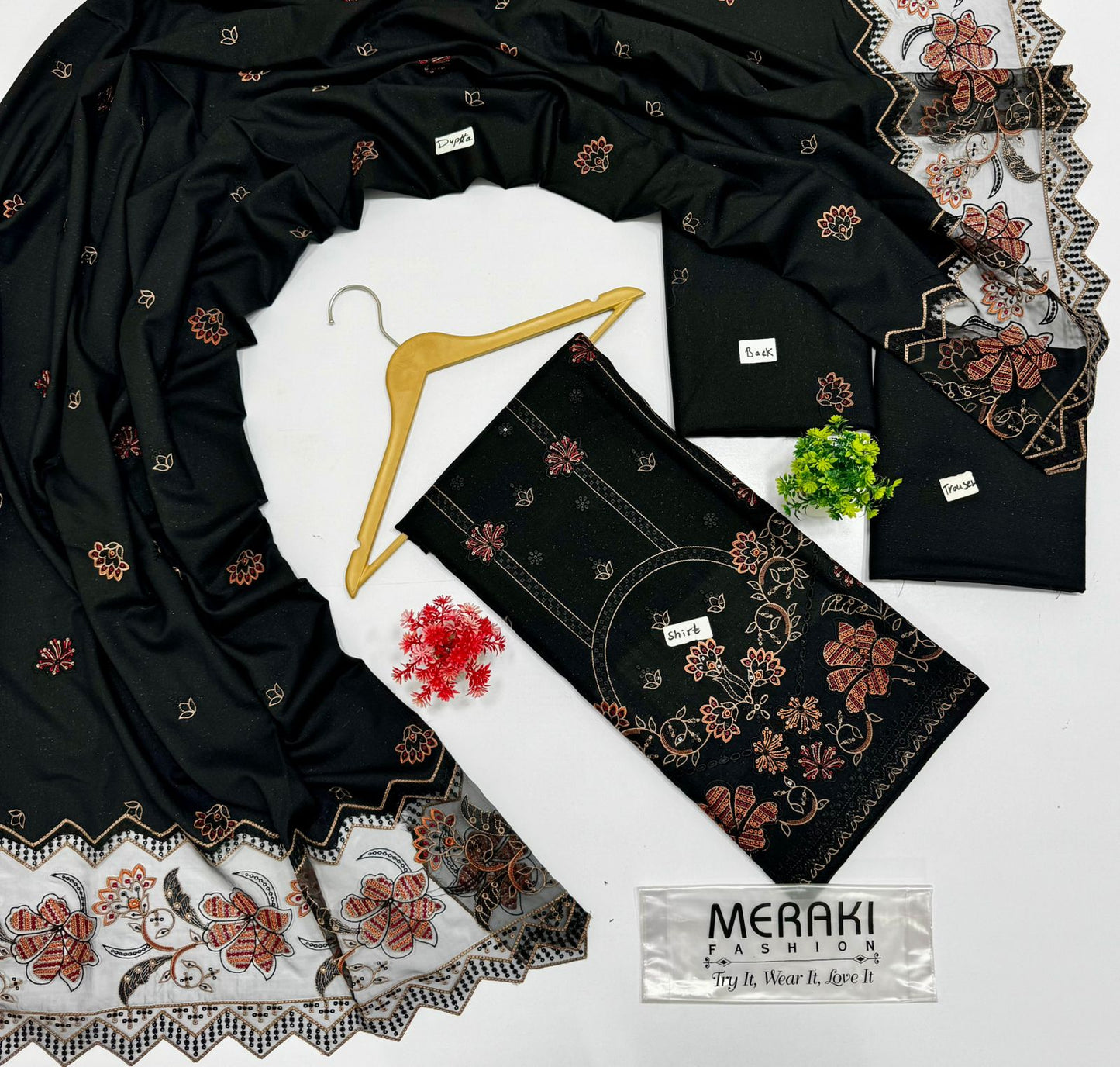 Meraki Fashion Vol 424 Chamki Peace wool (4 Suits) B