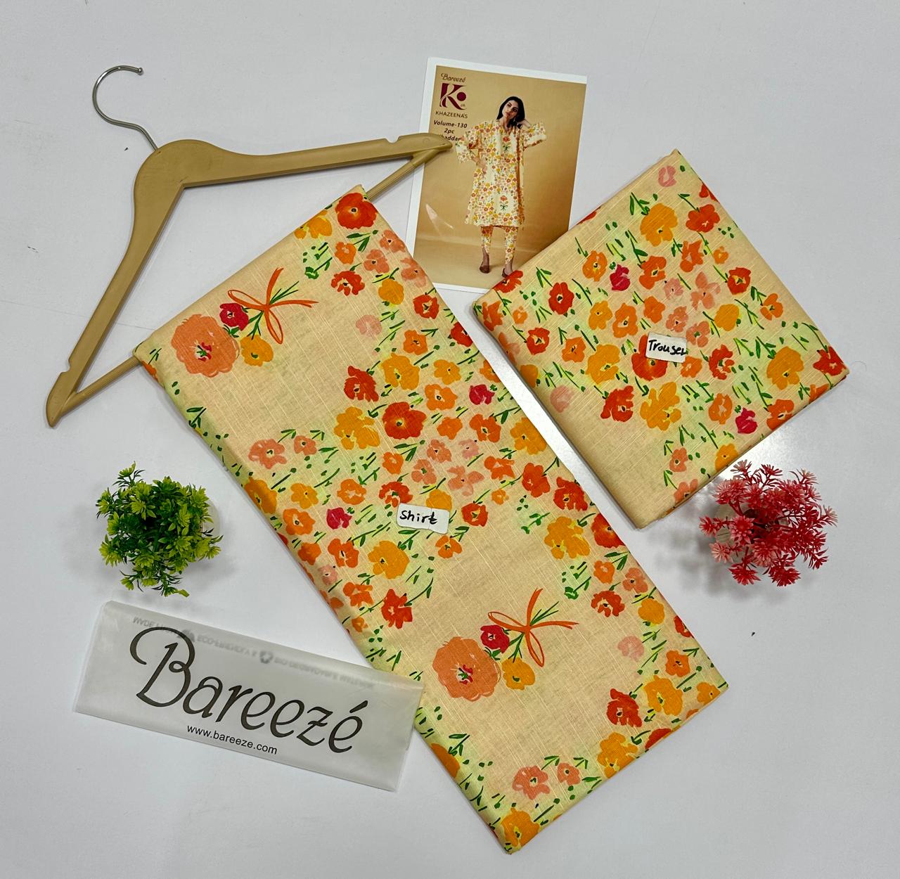 Bareeze Khadder 2 Pc Digital Printed All Over ( 15 Suits)