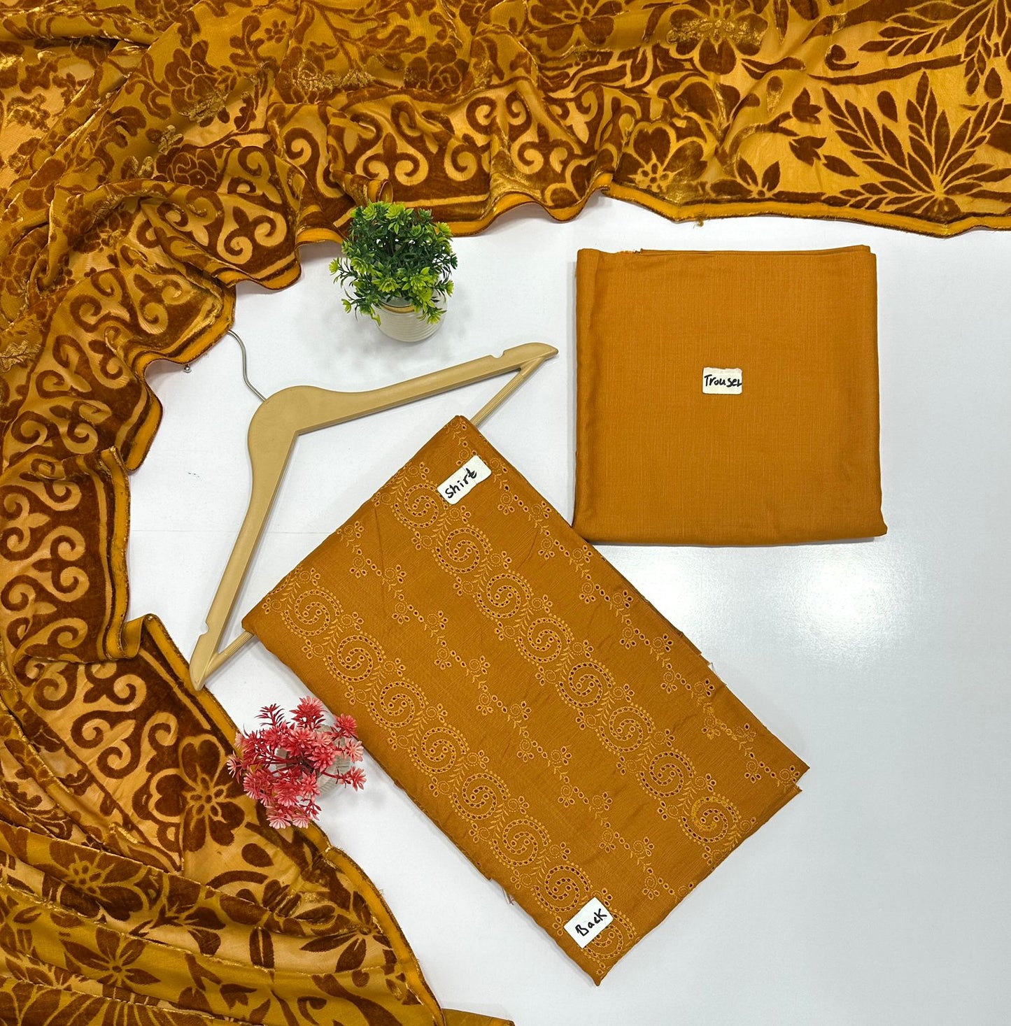 Johra Chikan Kari Leather (8 Suits)