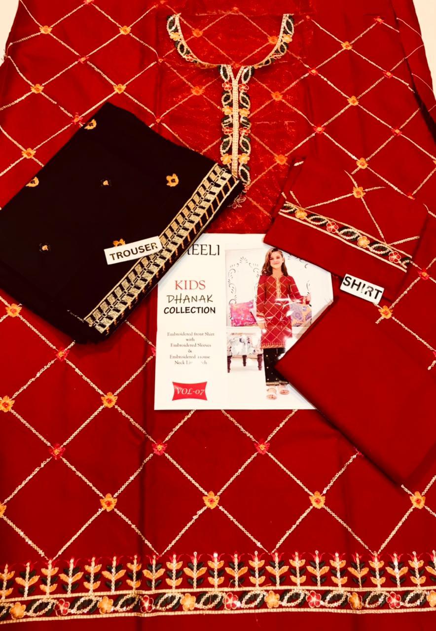 Saheeli Vol 7 Kid Collection Dhanak (5 Suits)A