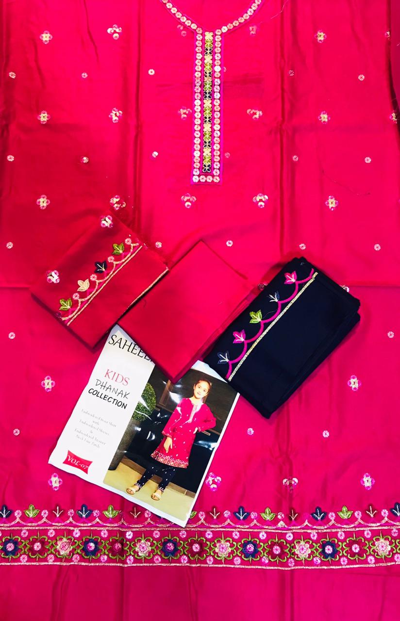 Saheeli Vol 7 Kid Collection Dhanak (5 Suits)B