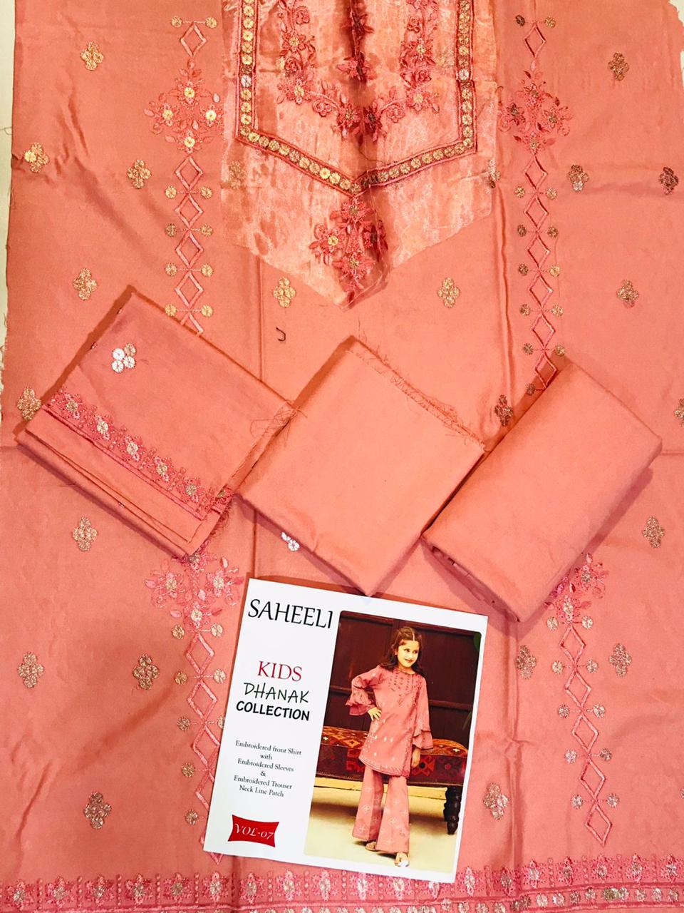 Saheeli Vol 7 Kid Collection Dhanak (10 Suits)