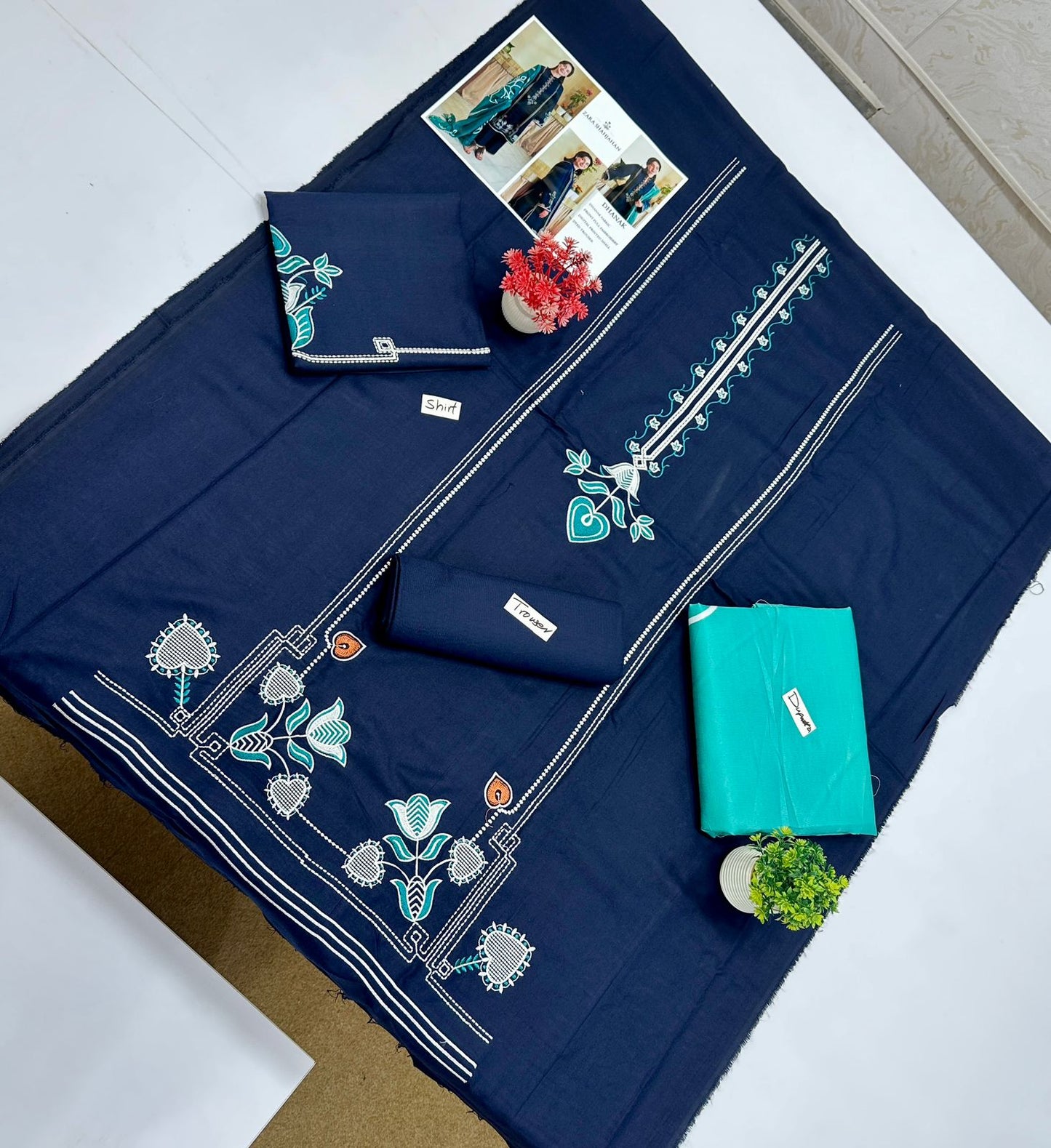 Hit Codes Big Brand 3 Pc Dhanak (6 Suits) A