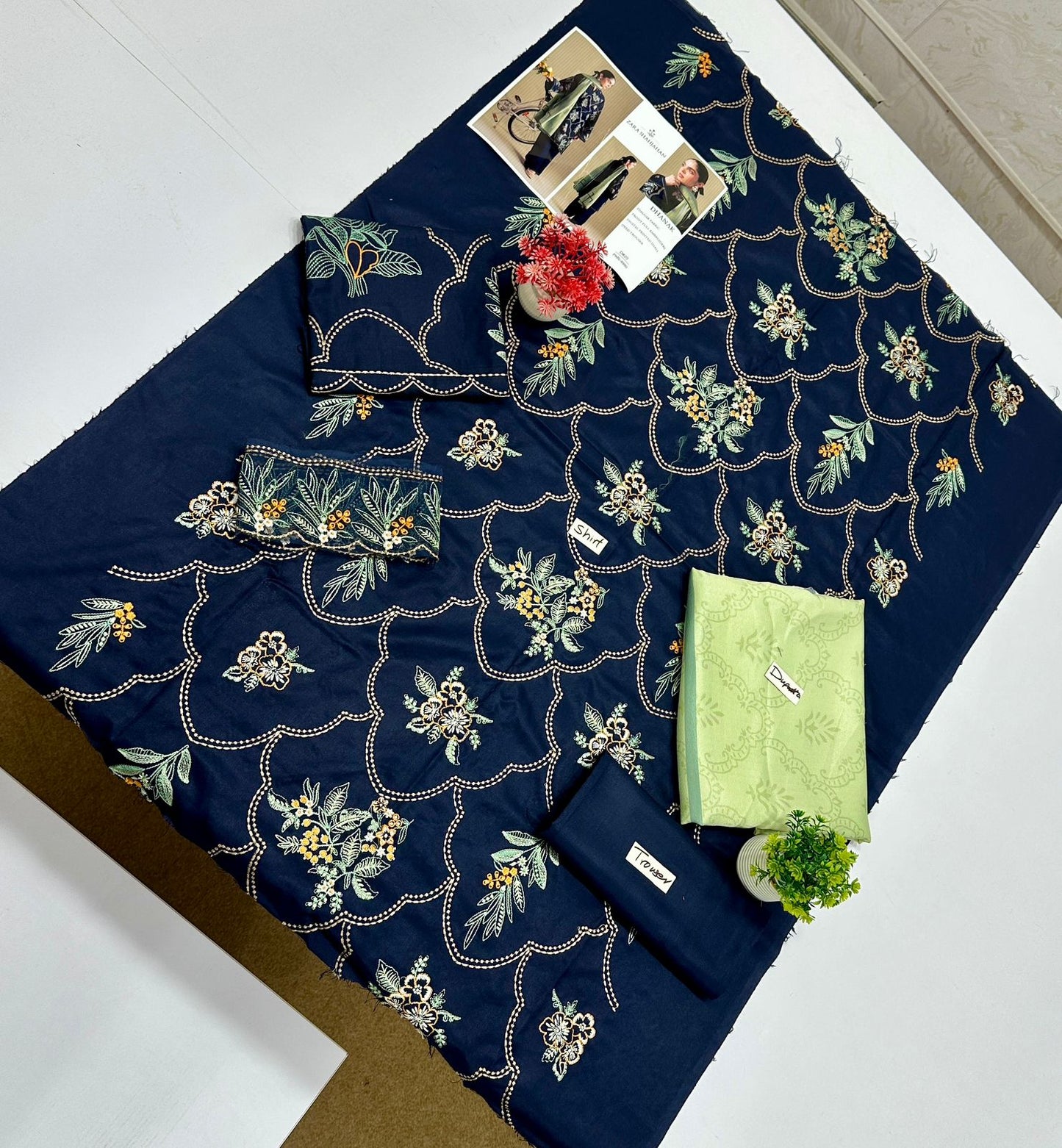 Hit Codes Big Brand 3 Pc Dhanak (6 Suits) A