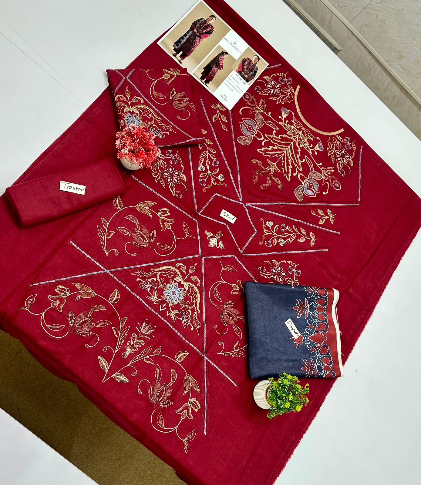 Hit Codes Big Brand 3 Pc Dhanak (6 Suits) A