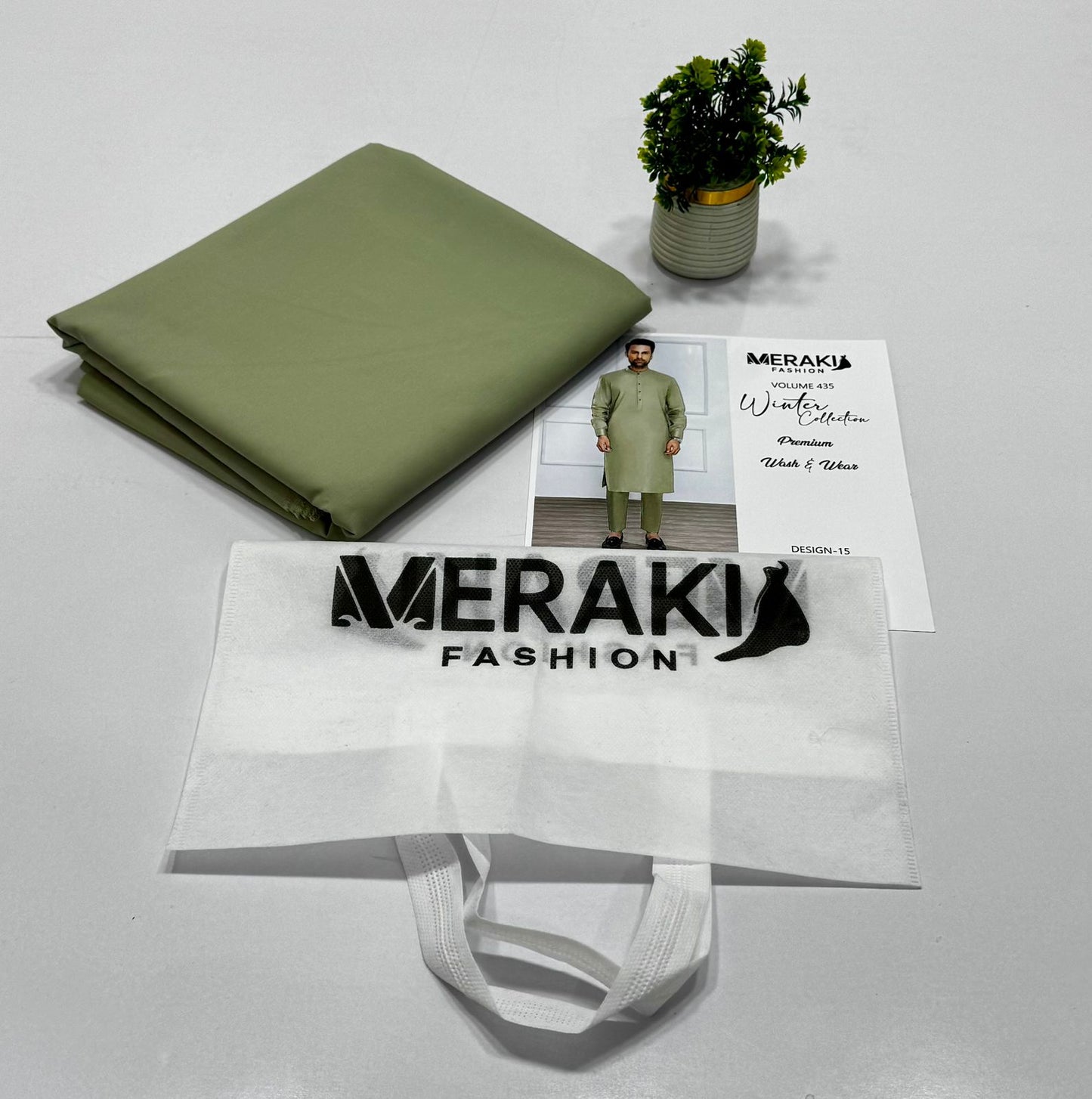 Meraki Fashion Vol 435 Wash & Wear ( 8 Suits)A